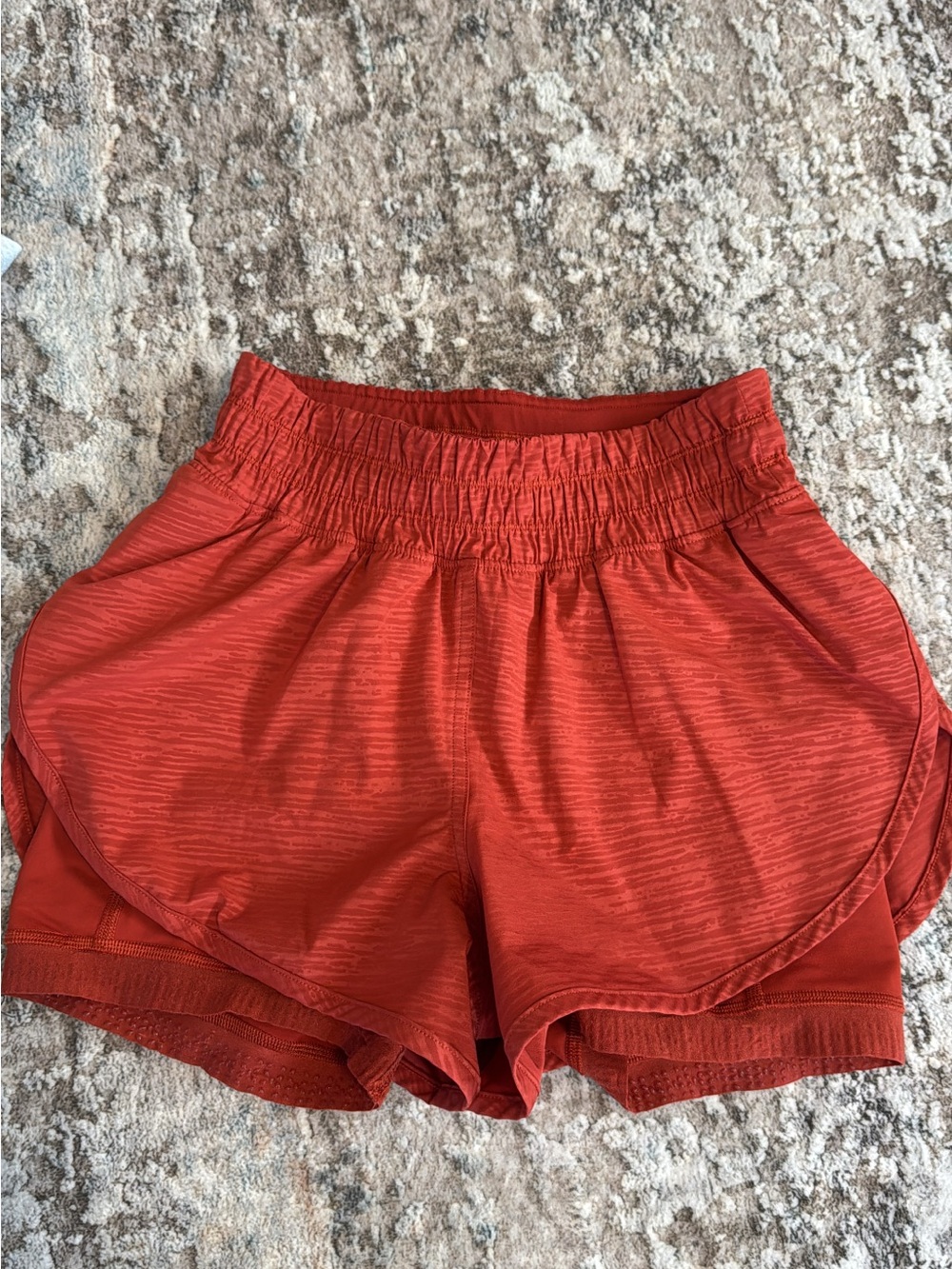 lululemon athletica Women's Red Athletic Running Shorts